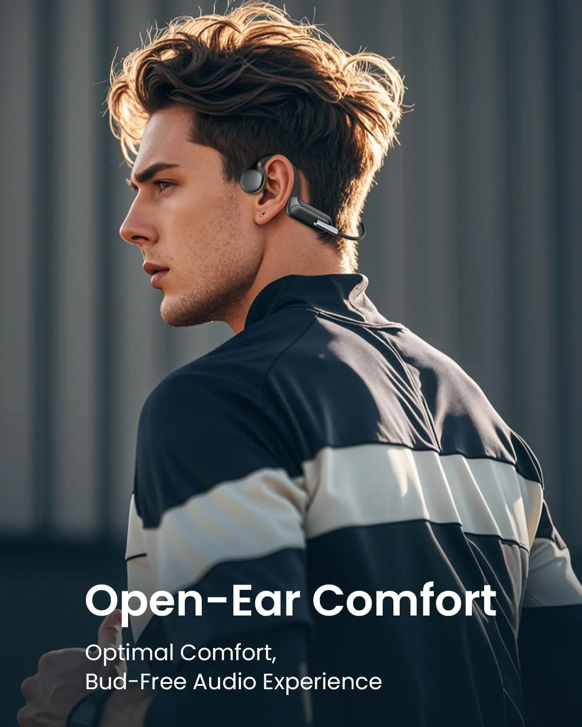 Waterproof Swimming Headphones IPX8, Bone Conduction Underwater Headphones with MP3 Player 32GB Memory, Bluetooth 5.3 Wireless Open-Ear for Swimming Running Cycling Gym