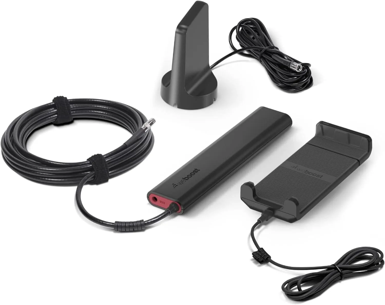 weBoost Drive Sleek - Model 470135 - Portable Signal Booster for Cars, SUVs, Trucks & Vans - 5G & 4G LTE Cellular Signal Booster for All US Carriers - Includes Booster & Antennas - FCC-Approved
