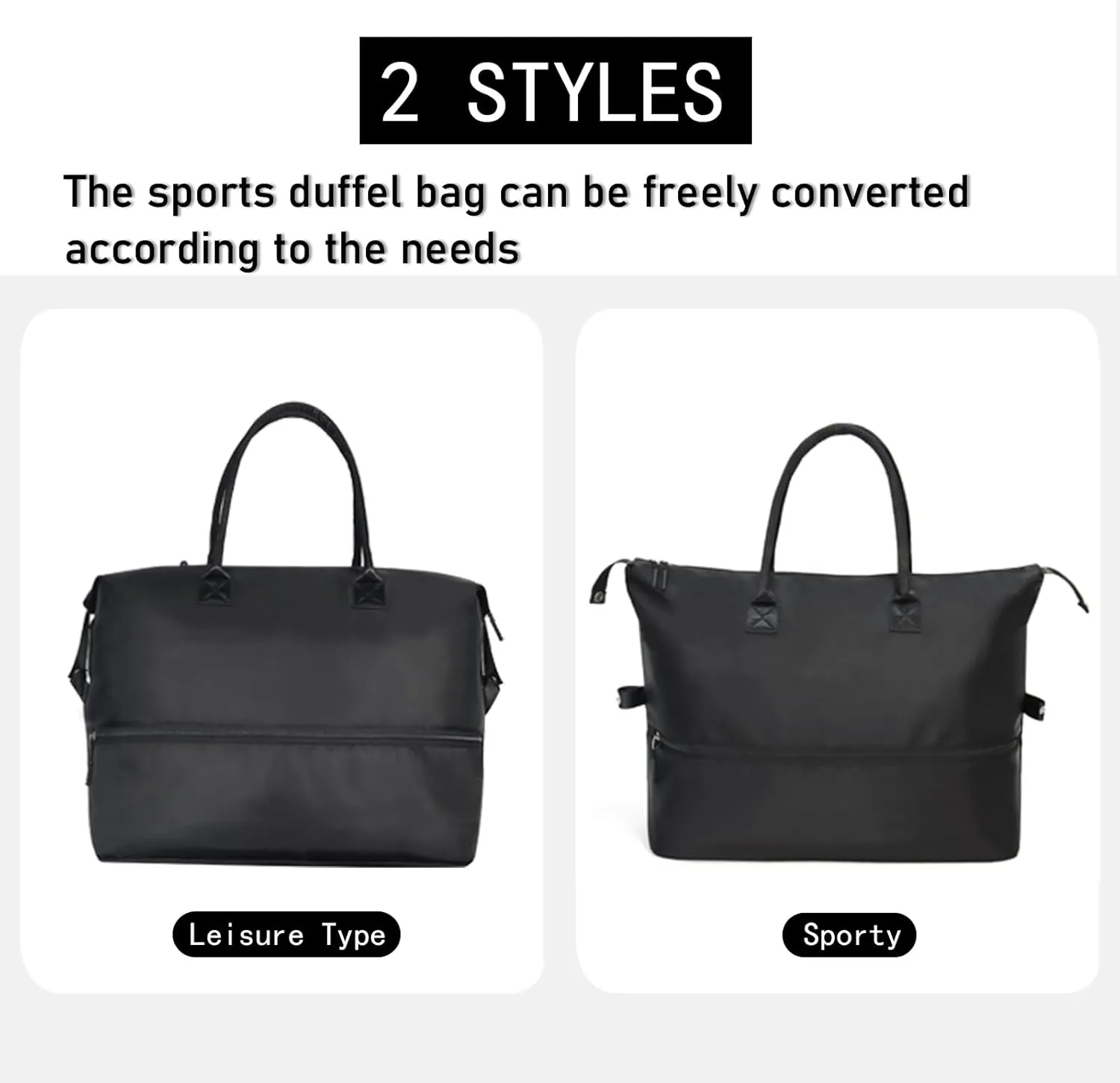 Weekender Travel Bag Gym duffle sports Bag Durable Duffle Bag Sports Bag for Fitness and Business Trips