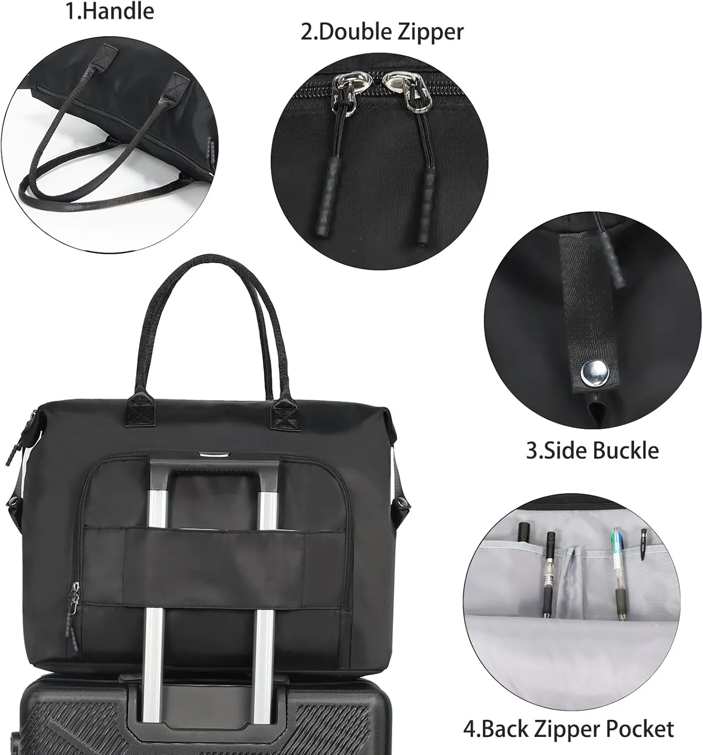 Weekender Travel Bag Gym duffle sports Bag Durable Duffle Bag Sports Bag for Fitness and Business Trips