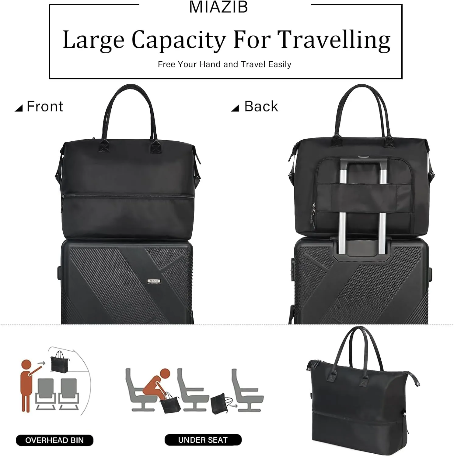 Weekender Travel Bag Gym duffle sports Bag Durable Duffle Bag Sports Bag for Fitness and Business Trips