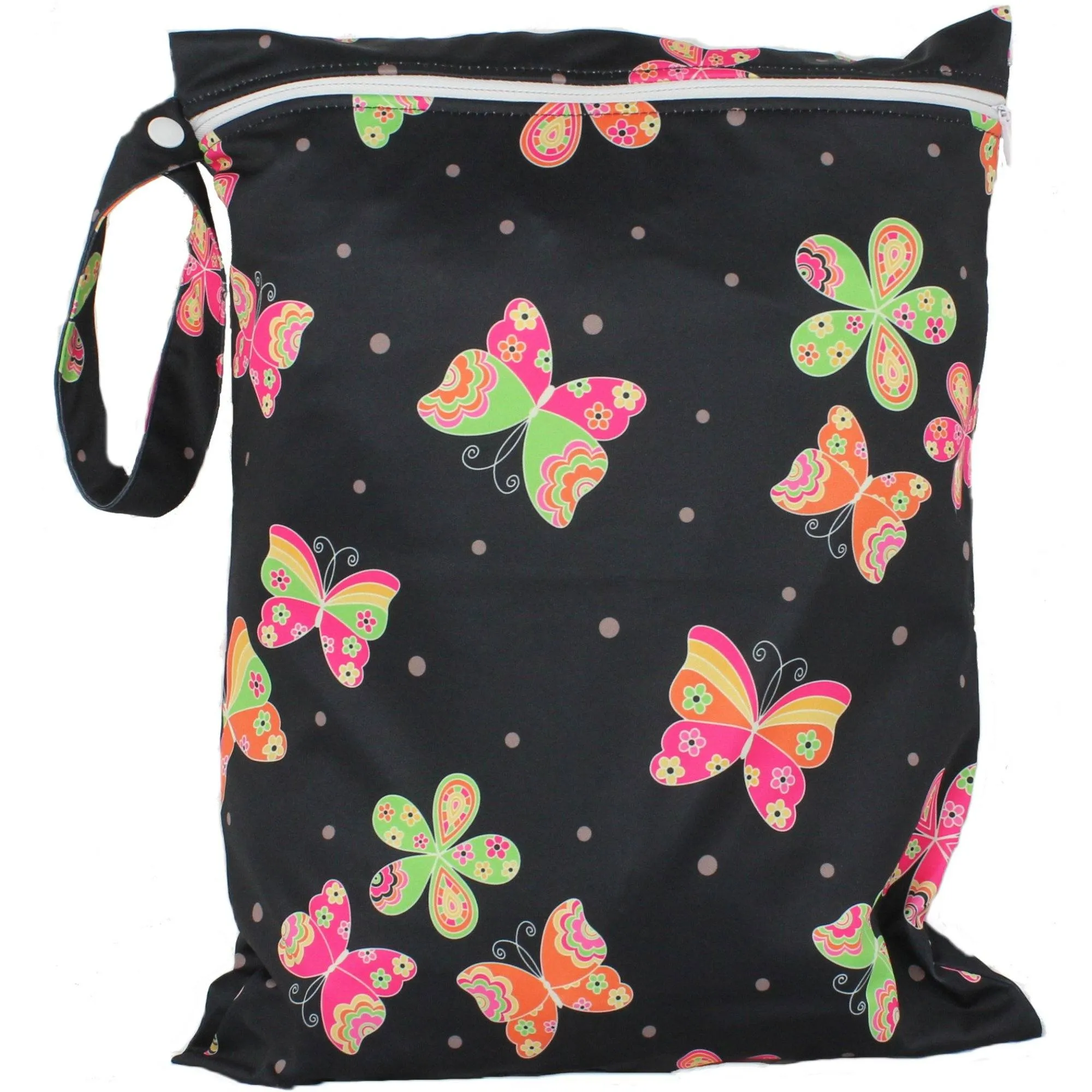 Wet Bag 30 x 40 cm -  Black Butterfly