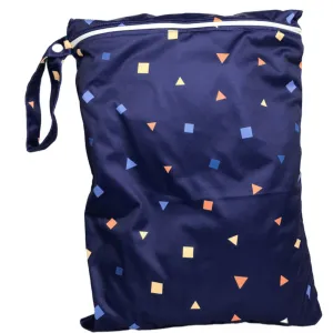 Wet Bag 30 x 40cm - Blue Squares