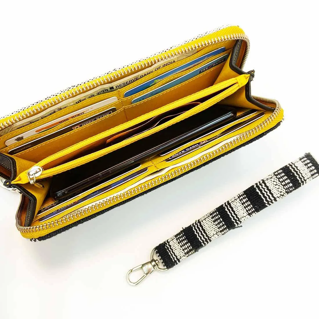 Wildflower Black Beauty Long Wallet for Women