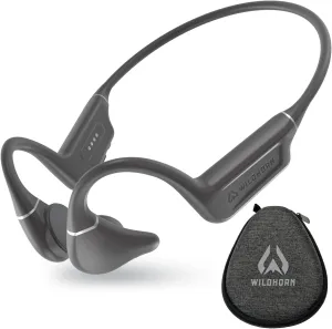 Wildhorn Crank Bone Conduction Swimming Headphones, Bluetooth 5.4, IPX8 Waterproof, Fast Magnetic Charge, MP3 2500 Songs Capacity, No Microphone