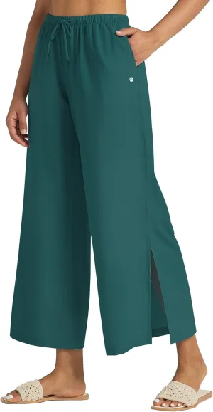 Willit Women's Wide Leg Pants UPF 50  Swim Beach Pants Lightweight Travel Pants Quick Dry Sun Protective