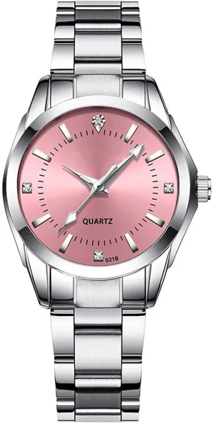 Women Watch Classic Silver Stainless Steel Waterproof Quartz Analog Watch Fashion Ladies Wrist Watches
