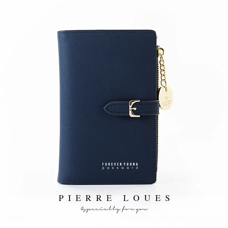 Women's Beautiful Short Chic Zipper Multifunctional Ladies Wallets