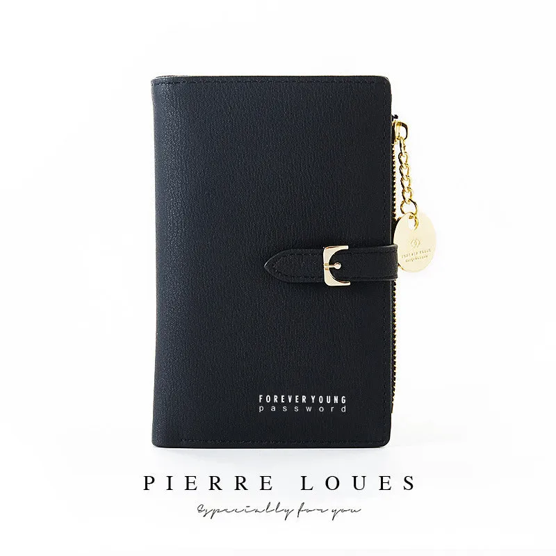 Women's Beautiful Short Chic Zipper Multifunctional Ladies Wallets