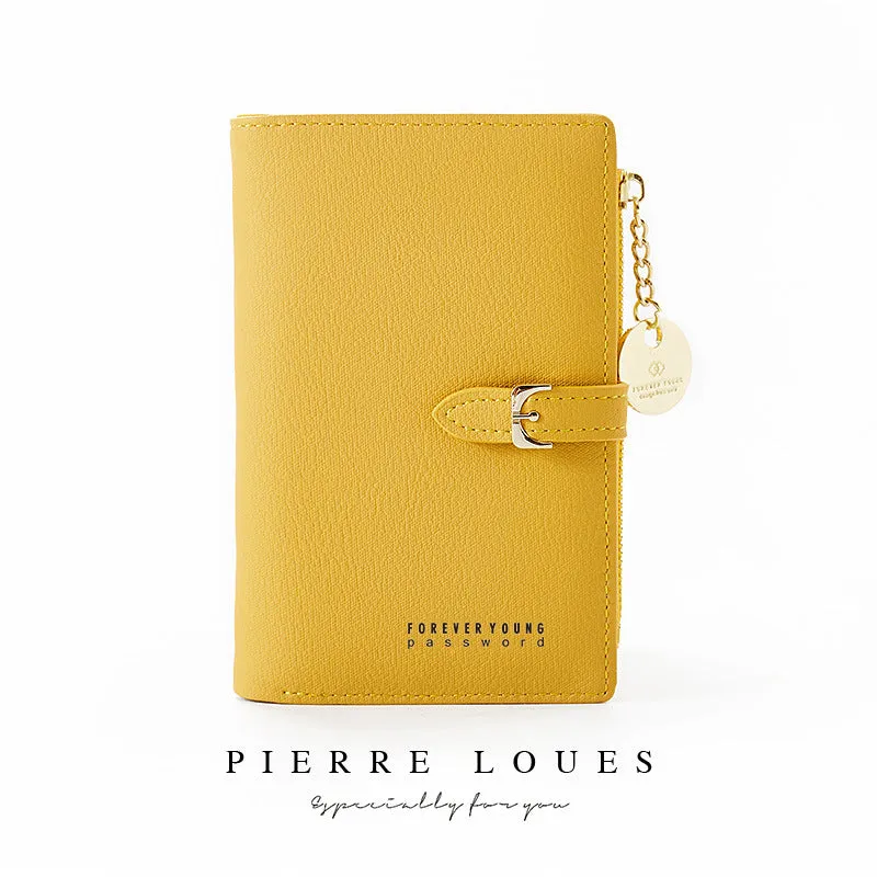 Women's Beautiful Short Chic Zipper Multifunctional Ladies Wallets