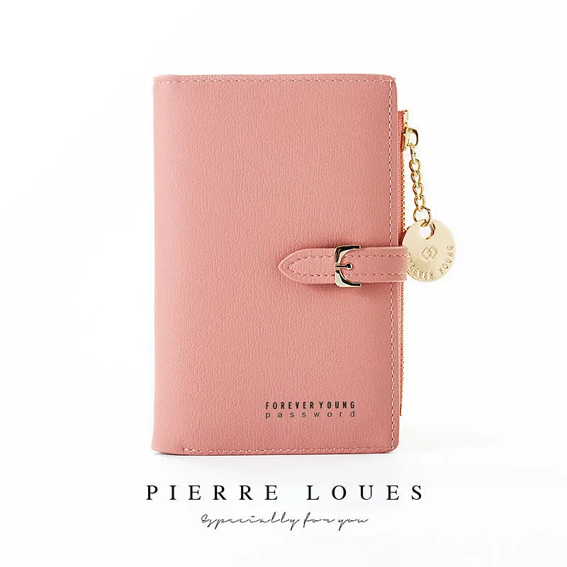 Women's Beautiful Short Chic Zipper Multifunctional Ladies Wallets
