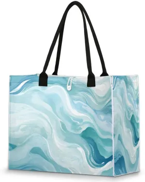 Womens Birthday Gifts Tote Bag Beach Waves Ocean Beach Bags for Women Handbags
