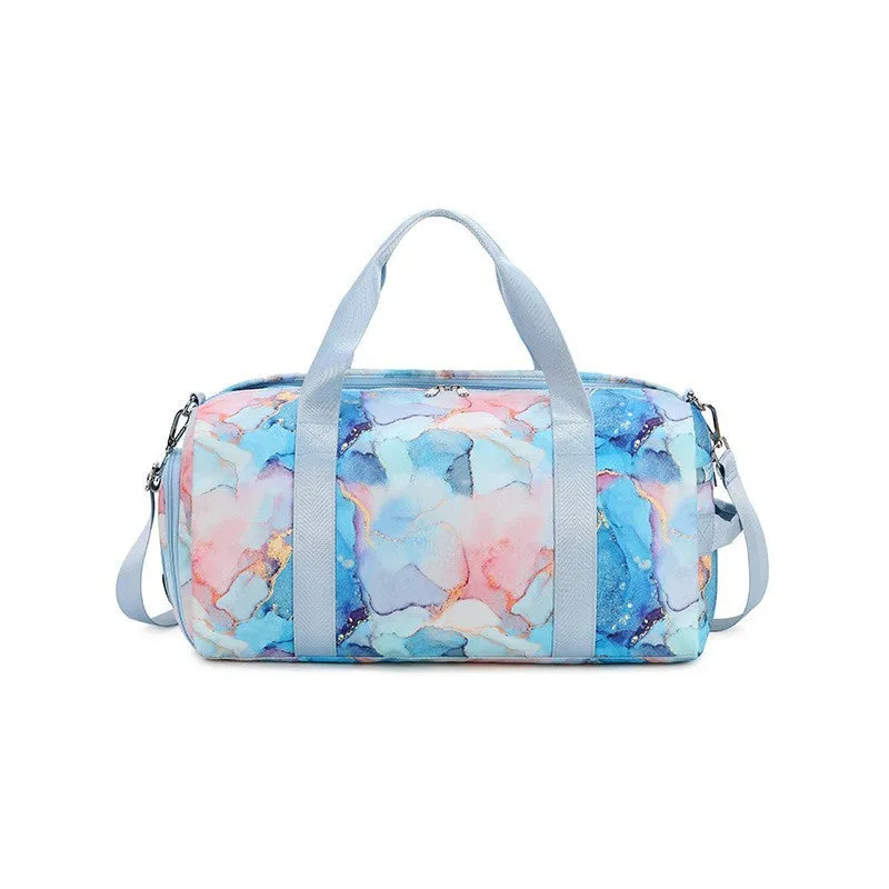 Women's Capacity Waterproof Iti Printing Swimming Sport Travel Bags