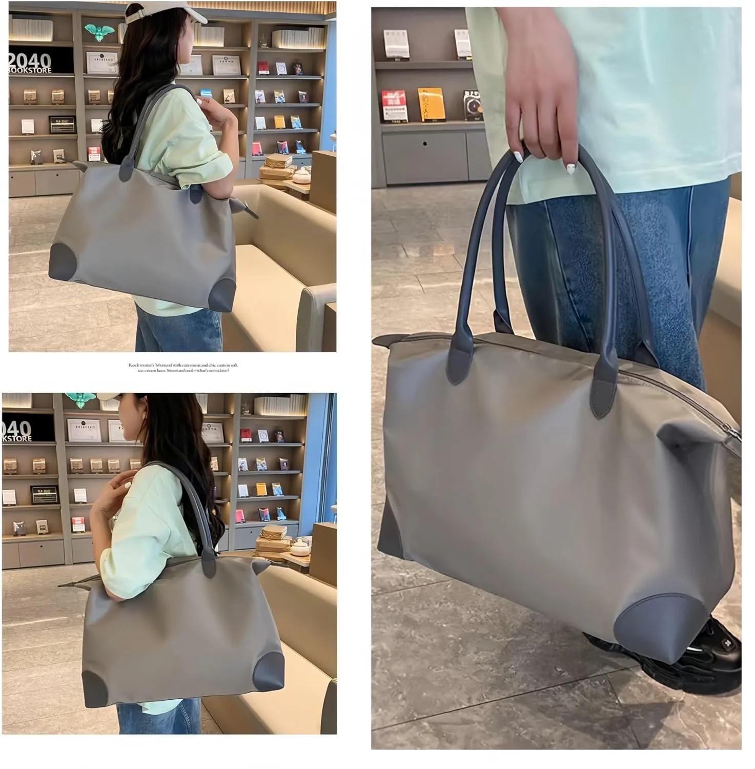 Women's Large Capacity Tote Bag - Commuter Travel Bag, Women's Fitness, Swimming, Duffel bag, Mommy bag,Handbag