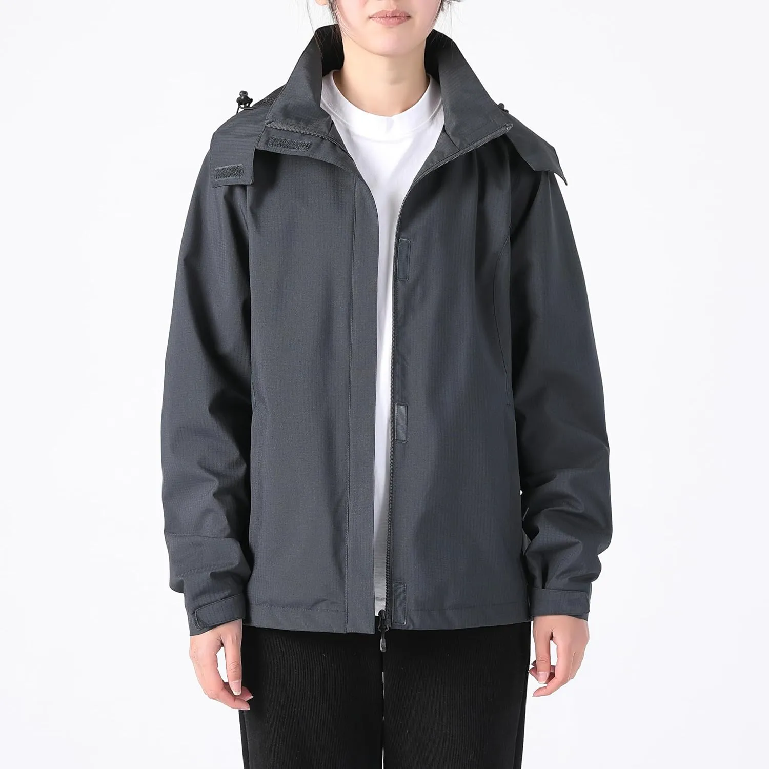 Women's Lightweight Rain Jacket with Hood, Waterproof Travel Jacket