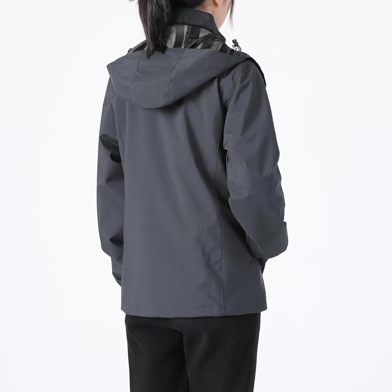 Women's Lightweight Rain Jacket with Hood, Waterproof Travel Jacket