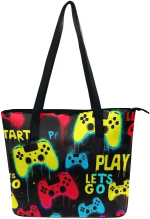 Women's Novelty Shoulder Bag, Lightweight Durable Handbag, Large Capacity Tote Bags for Laptop, Books