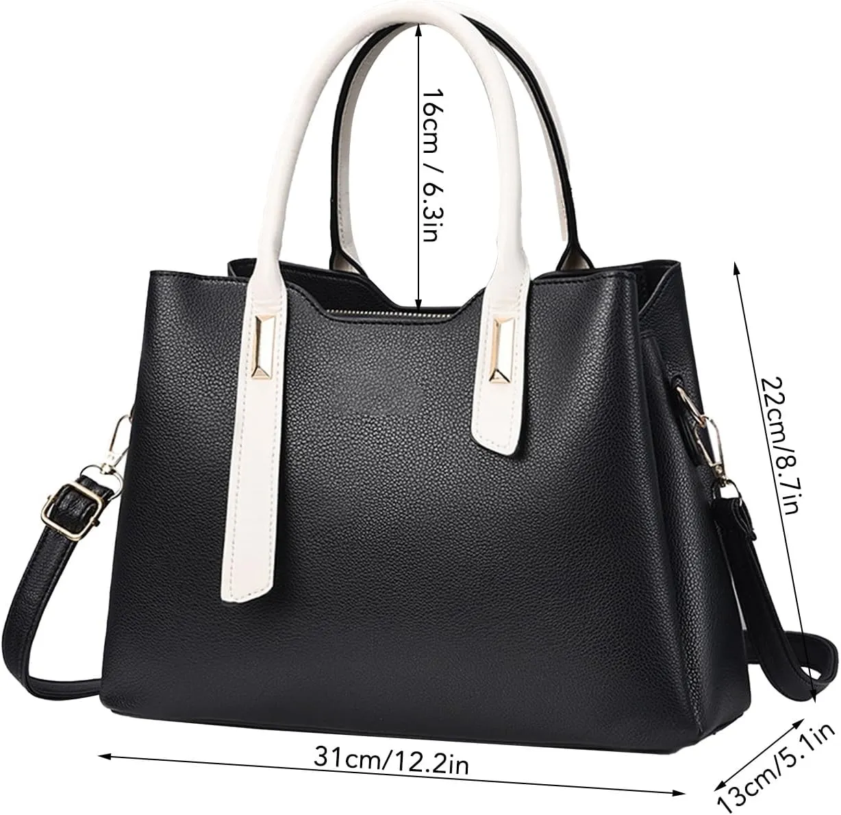 Women's PU Leather Handbag, Large Capacity Shoulder Purse, Design for Daily Use, Stylish and Versatile, Ideal Choice