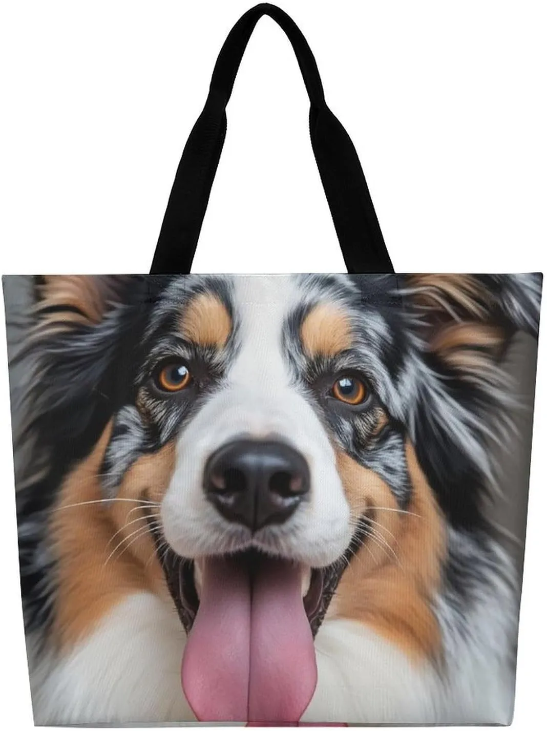 Women's Reusable Tote Bag, Portable Shoulder Handbags Large Capacity Casual Shopping Bags