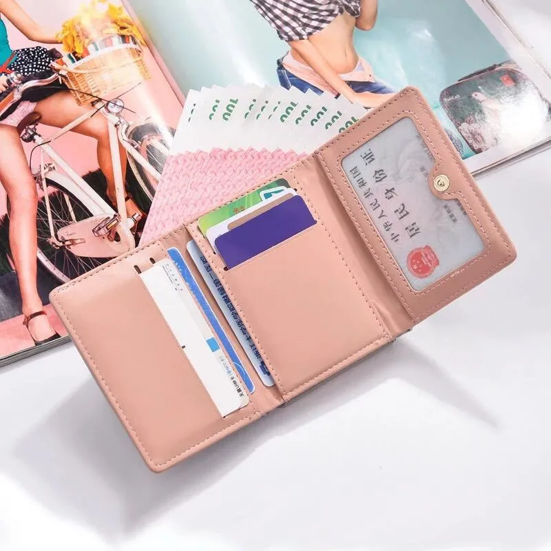 Women's Short Korean Style Female Mini Cute Ladies Wallets