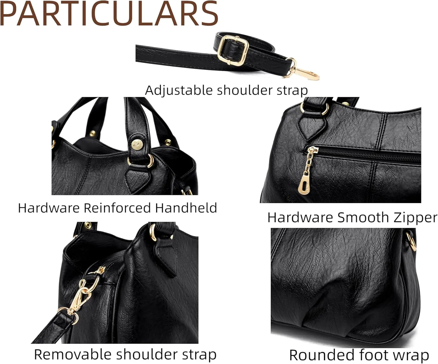 Women's Shoulder Handbags Zipper Closure Crossbody Bags Clutch Tote Purse Trendy Sling Bag For Women