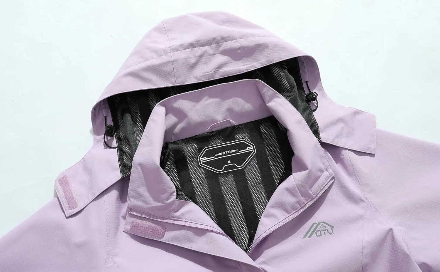 Women's Waterproof Raincoat Lightweight Rain Jacket Detachable Hood Travel Outdoor