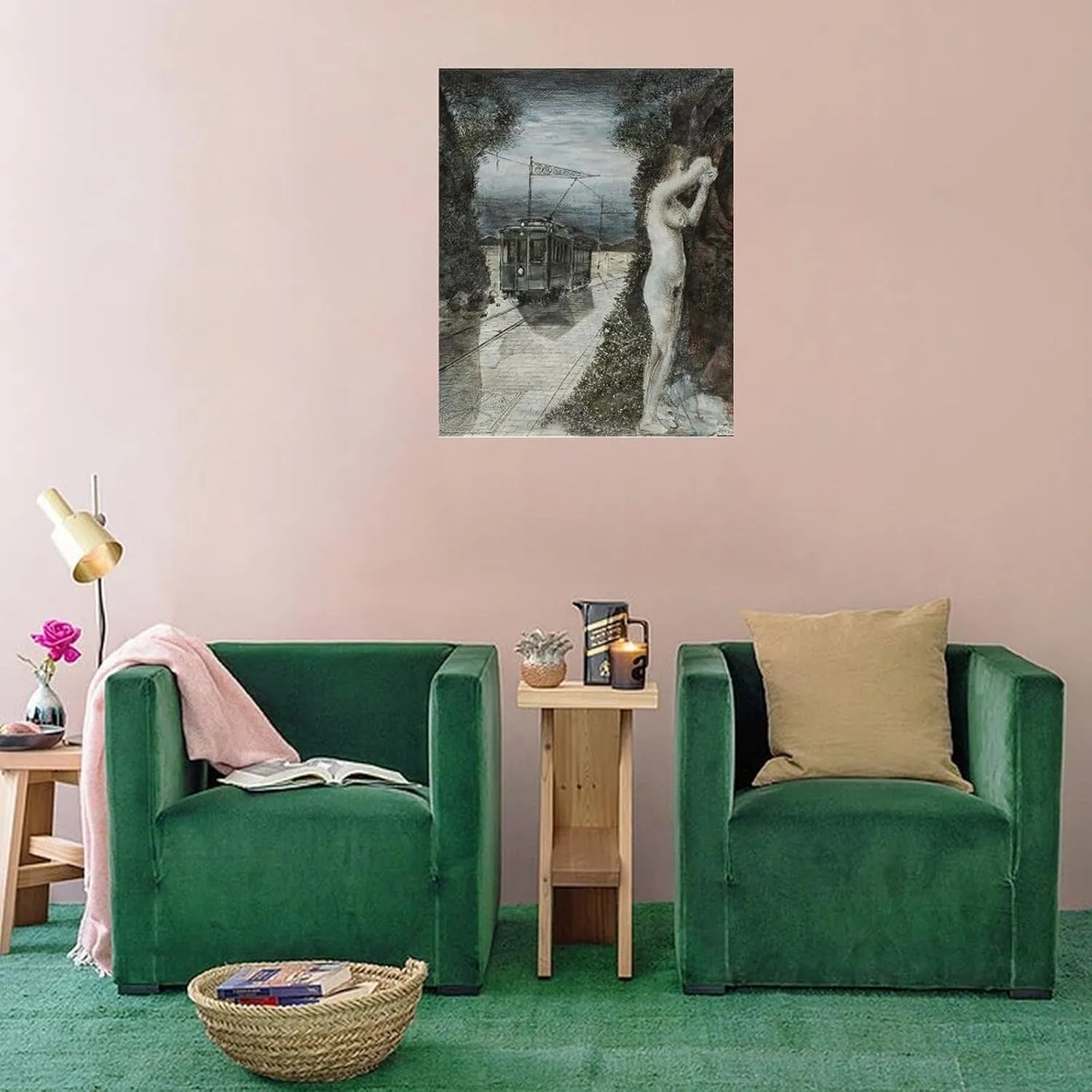 WORMUE Surrealist Style Painter Paul Delvaux Painting Art PosterWall Poster Art Canvas Printing Gift Office Bedroom Aesthetic Poster 8x10inch(20x25cm) Unframe-style