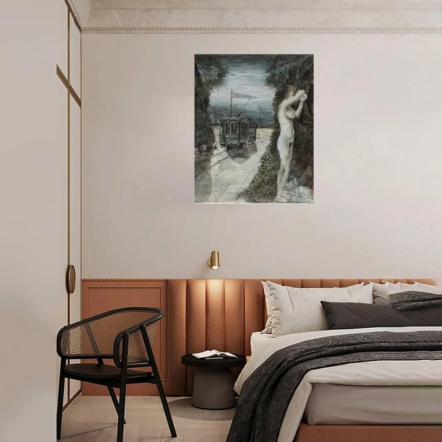 WORMUE Surrealist Style Painter Paul Delvaux Painting Art PosterWall Poster Art Canvas Printing Gift Office Bedroom Aesthetic Poster 8x10inch(20x25cm) Unframe-style