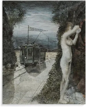 WORMUE Surrealist Style Painter Paul Delvaux Painting Art PosterWall Poster Art Canvas Printing Gift Office Bedroom Aesthetic Poster 8x10inch(20x25cm) Unframe-style