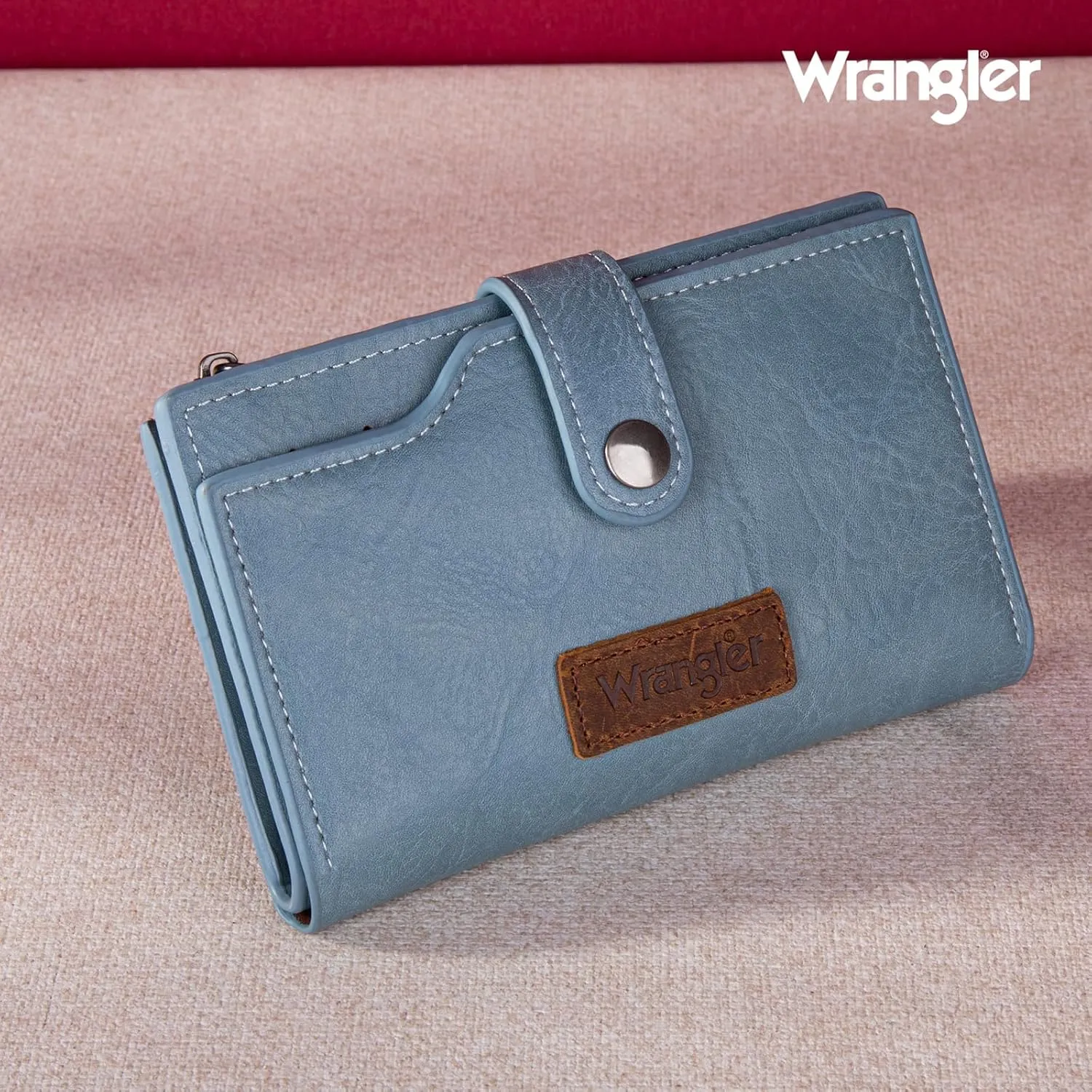 Wrangler Wallets for Women Slim Bifold Credit Card Holder