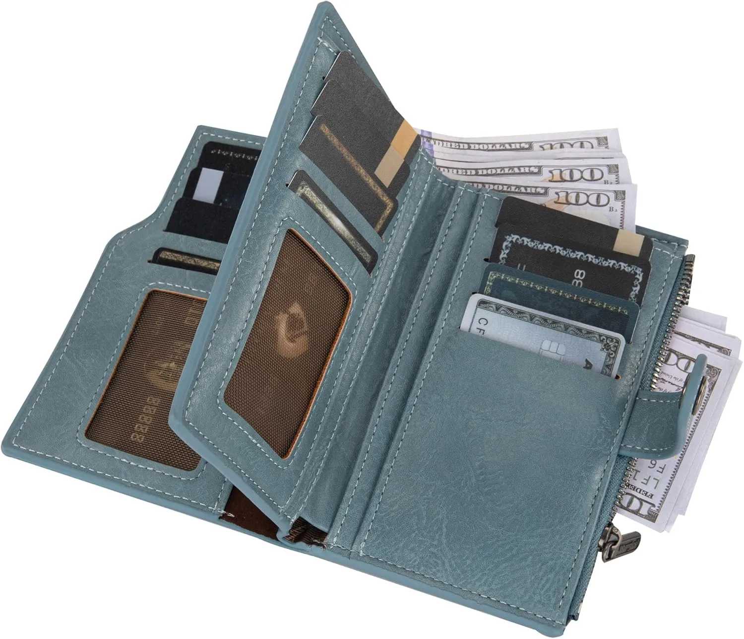 Wrangler Wallets for Women Slim Bifold Credit Card Holder