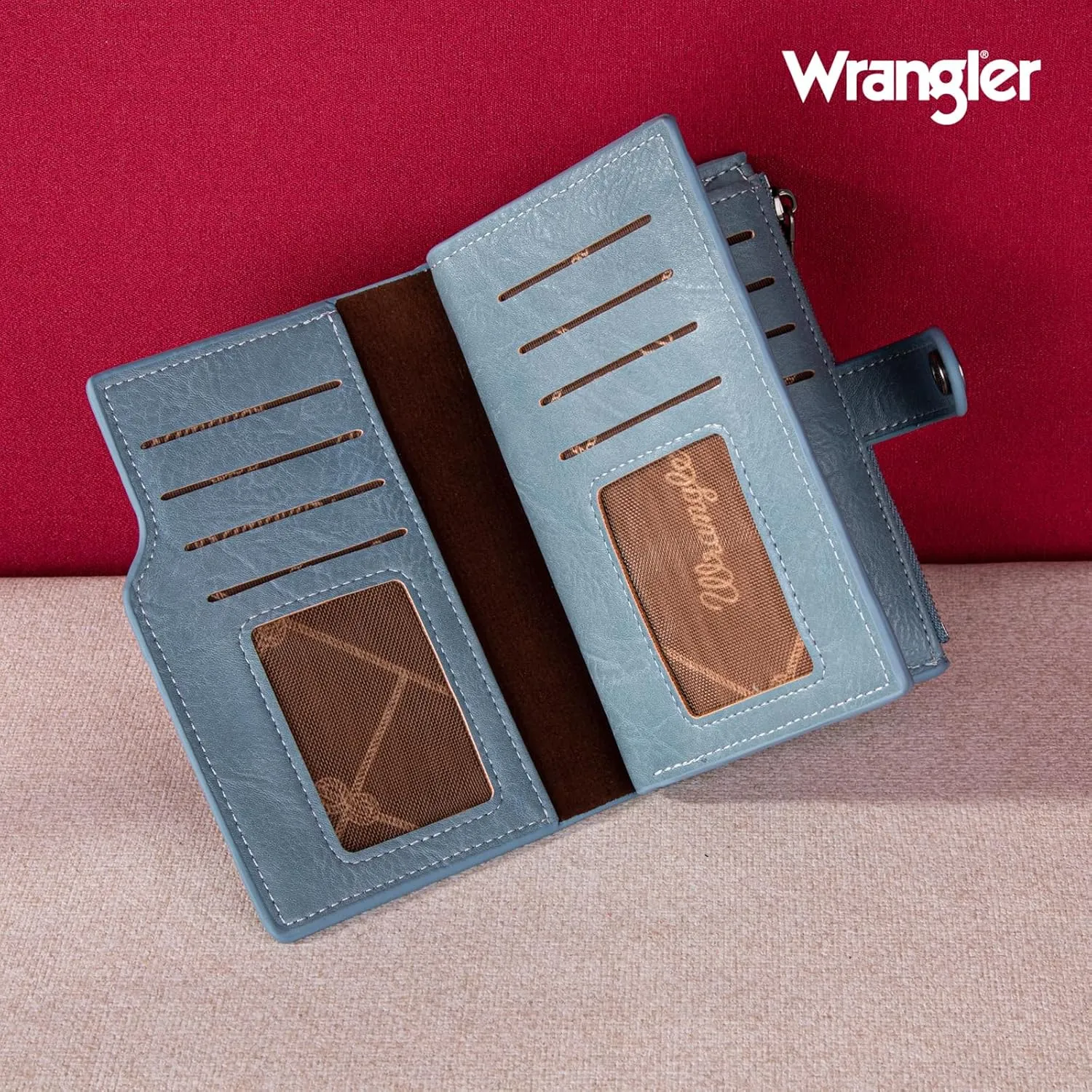 Wrangler Wallets for Women Slim Bifold Credit Card Holder
