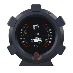 X95 GPS Speedometer MPH Car Inclinometer Level Tilt Gauge Automotive Replacement Multi Gauges Vehicle Angle Slope Meter for Off-Road Vehicle