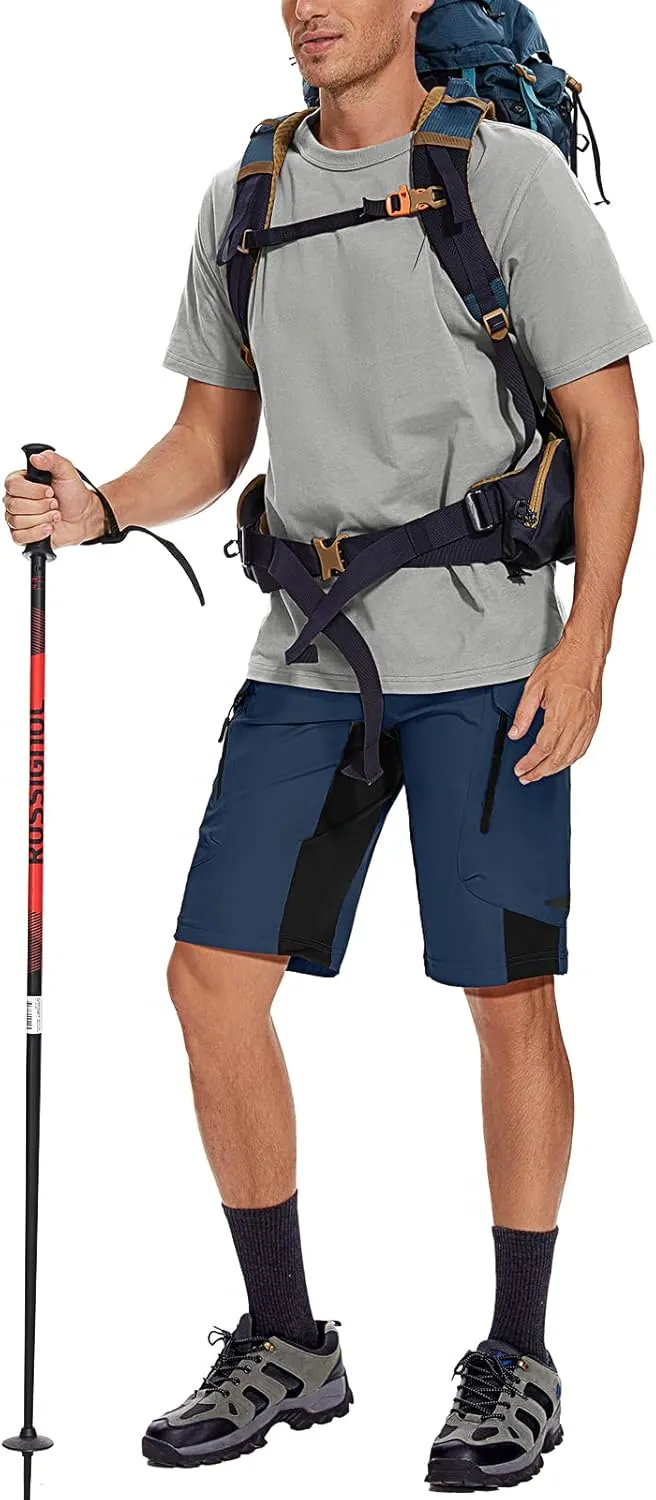 XKTTAC Men's Outdoor Quick Dry Lightweight Stretchy Shorts for Hiking, Tactical, Camping, Travel with 6 Pockets