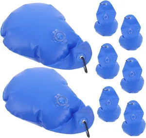 Yardwe Pool Cover Fixing Clips 8pcs Leakproof PVC Bags for Above Ground Pools Easy to Install