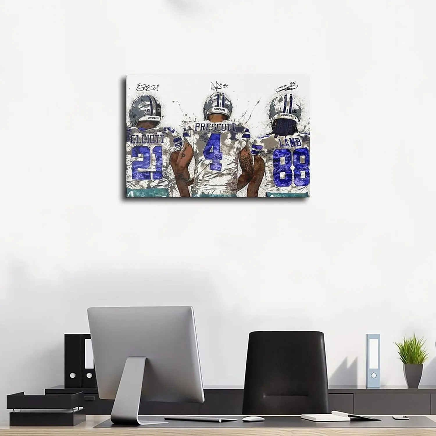 yjbsdb Dak Prescott Ceedee Lamb Ezekiel Elliott Canvas Poster Bedroom Decor Landscape Office Room Decor Gift Unframe: Unframe:24x36inch(60x90cm)