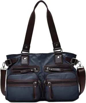 Yohora Handbag for Men Shoulder Crossbody Bag Waterproof Nylon Messenger Bag Casual Tote Bag for Travel Business
