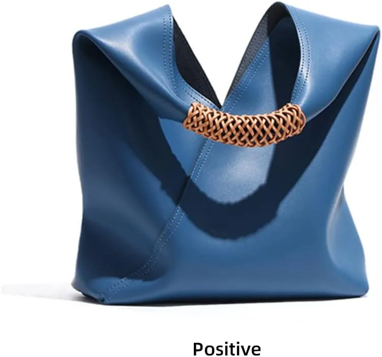 Yohora Women’s Genuine Leather Tote Bag Large Capacity Top Handle Handbag with Zipper Pocket Retro Shoulder Purse Wallet