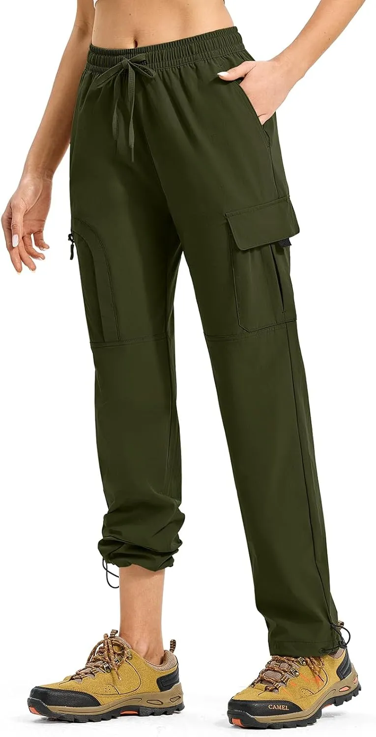 YSENTO Womens Cargo Pants Lightweight Water Resistant Quick Dry Camping Travel Hiking Pants with Pockets