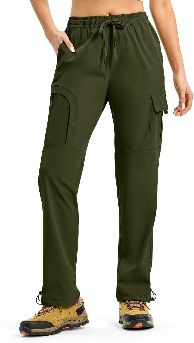 YSENTO Womens Cargo Pants Lightweight Water Resistant Quick Dry Camping Travel Hiking Pants with Pockets