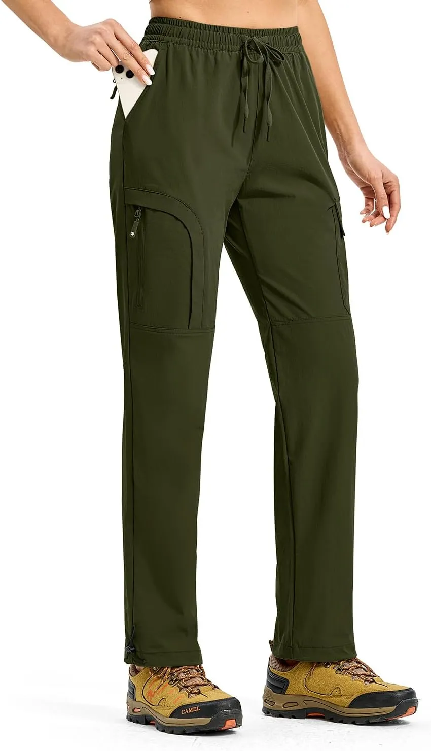 YSENTO Womens Cargo Pants Lightweight Water Resistant Quick Dry Camping Travel Hiking Pants with Pockets