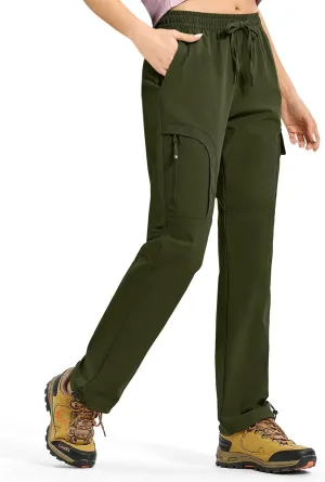 YSENTO Womens Cargo Pants Lightweight Water Resistant Quick Dry Camping Travel Hiking Pants with Pockets
