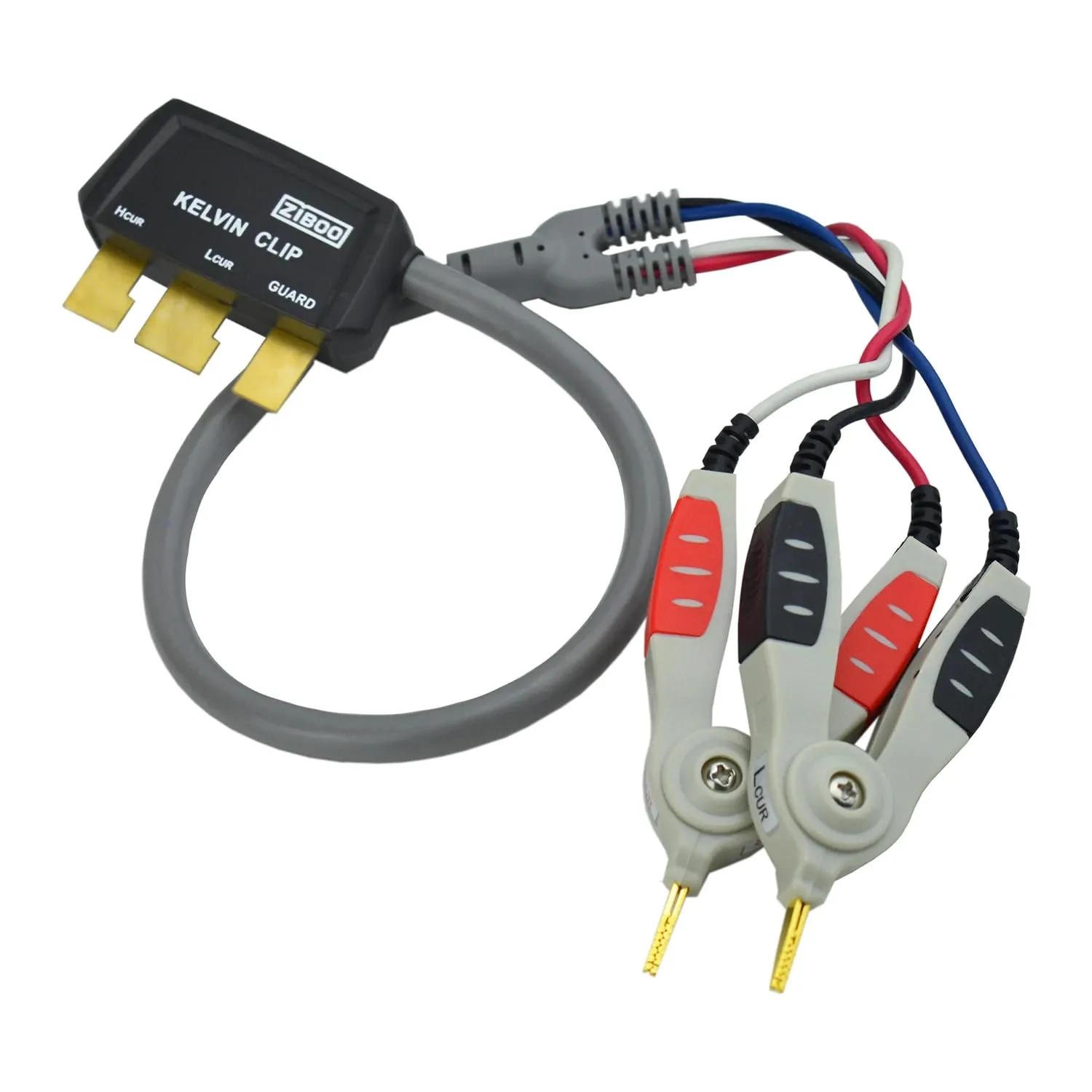 ZB-L100K Handheld LCR Test Clip Universal Digital Bridge Kelvin Test Line SMD Chip use for DE-5000 LCR Meter