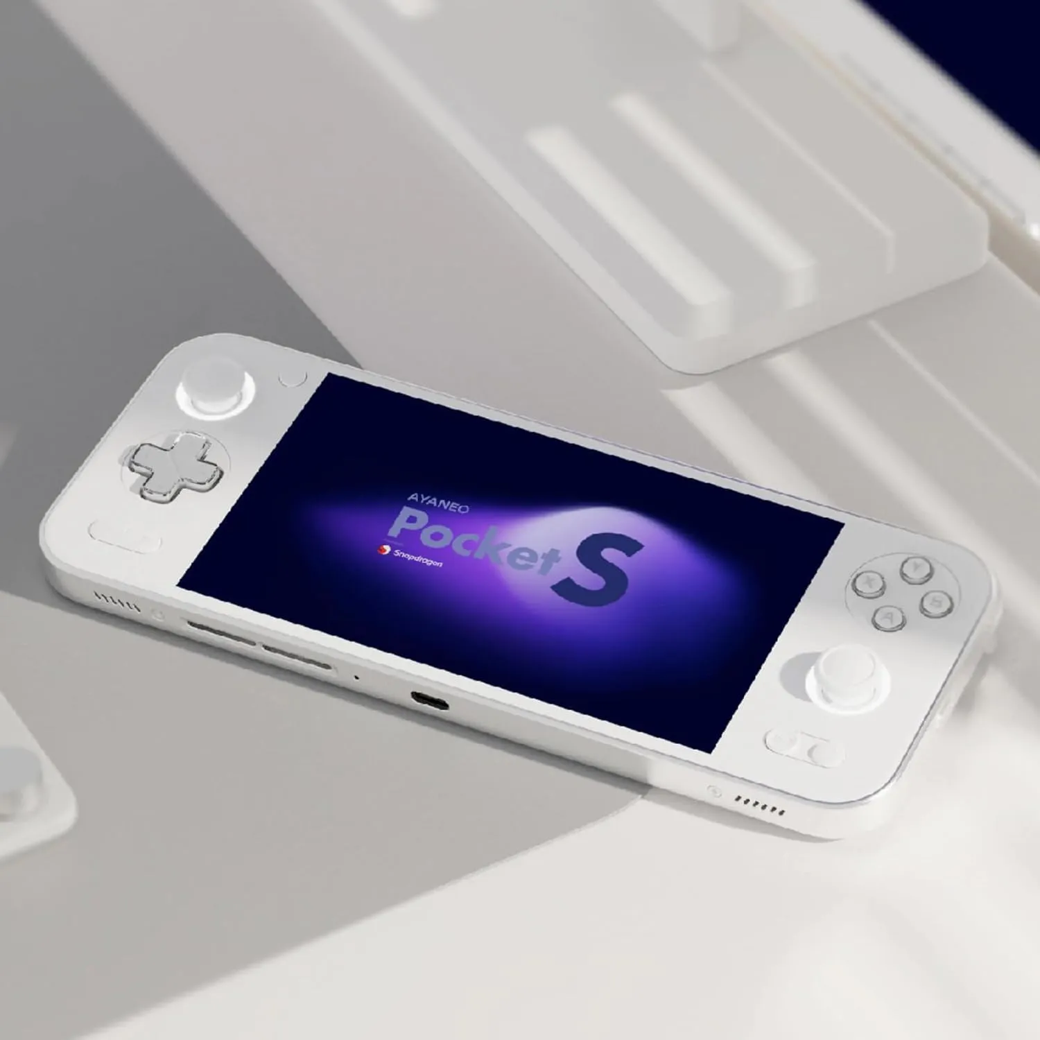 Zestioe AYANEO Pocket S-6 Inches 1080P Handheld Android Video Game Console 1920x1080 Tablet PC Video Game Console Snapdragon G3x Gen 2 CPU (White, 16GB 512GB)