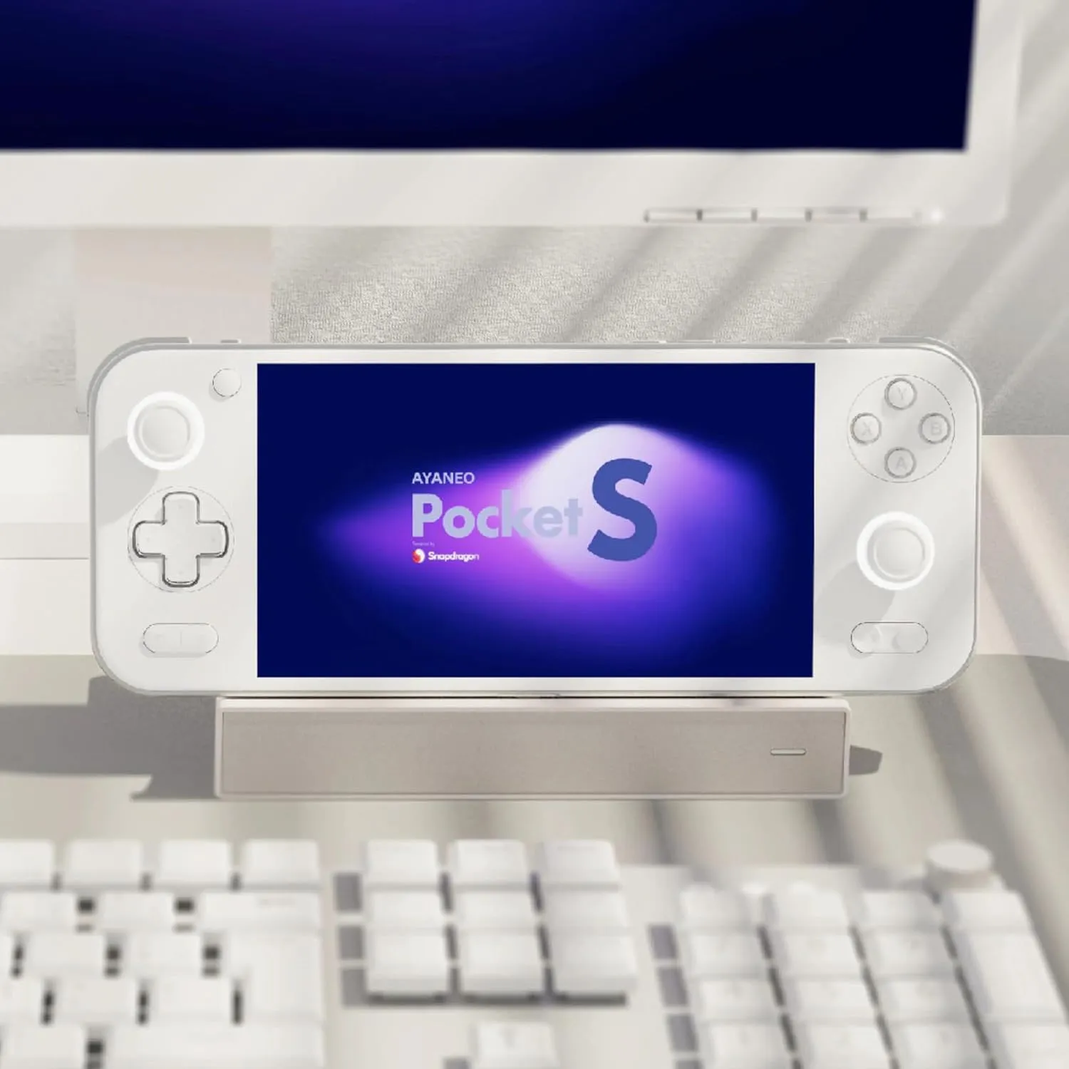 Zestioe AYANEO Pocket S-6 Inches 1080P Handheld Android Video Game Console 1920x1080 Tablet PC Video Game Console Snapdragon G3x Gen 2 CPU (White, 16GB 512GB)