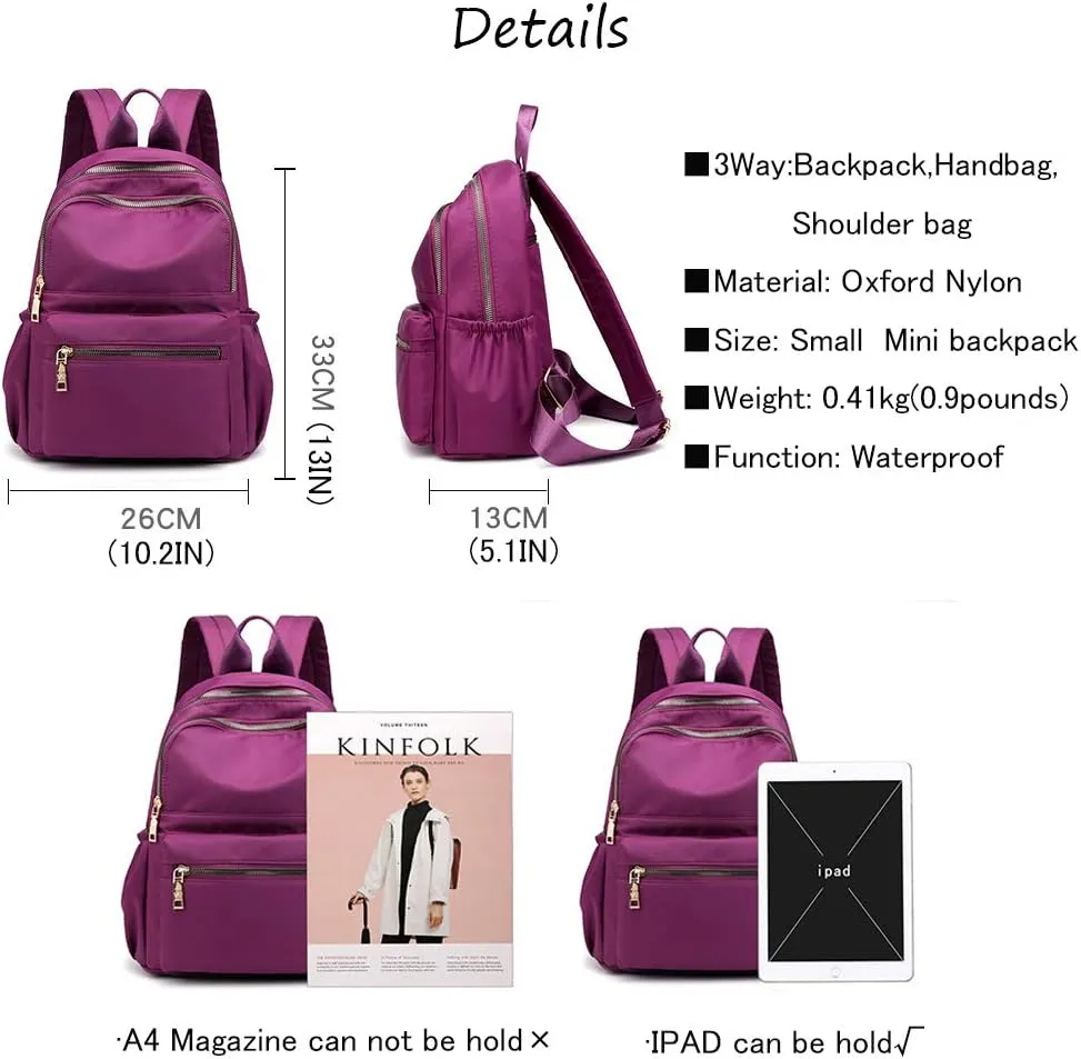 zhongningyifeng Backpack Purse for Women Small Rucksack Fashion Mini Daypack Shoulder Bag Ladies (black3)