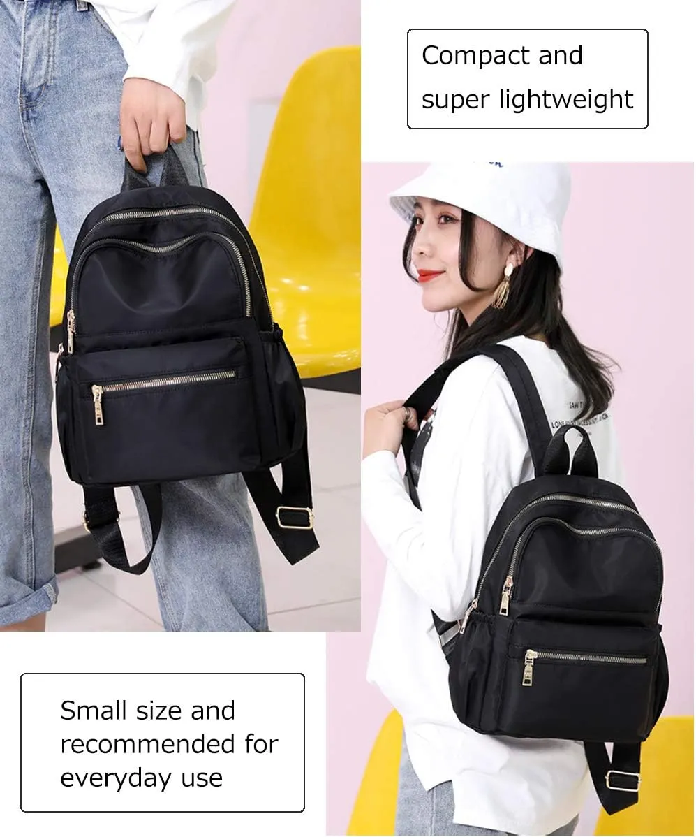zhongningyifeng Backpack Purse for Women Small Rucksack Fashion Mini Daypack Shoulder Bag Ladies (black3)